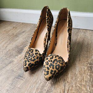 LC Lauren Conrad Cheetah Print Stiletto Heels Size 8